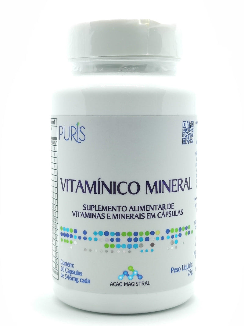 VITAMÍNICO MINERAL SUPLEMENTO ALIMENTAR DE VITAMINAS E MINERAIS EM CÁPSULAS 60 CÁPSULAS - - Farmarys I Compre Com o Melhor Preço - Qualidade é na Farmarys