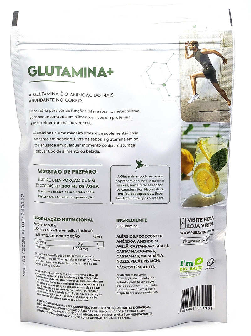 GLUTAMINA + SUPLEMENTO ALIMENTAR DE GLUTAMINA EM PÓ 300 G - Farmarys I Compre Com o Melhor Preço - Qualidade é na Farmarys